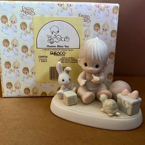 Precious Moments Heaven Bless You Vintage Figurine 1989